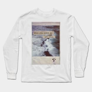 Sea ocean picture quotes quote typing machine vintage retro aesthetic books lover bookworm biblichore Long Sleeve T-Shirt